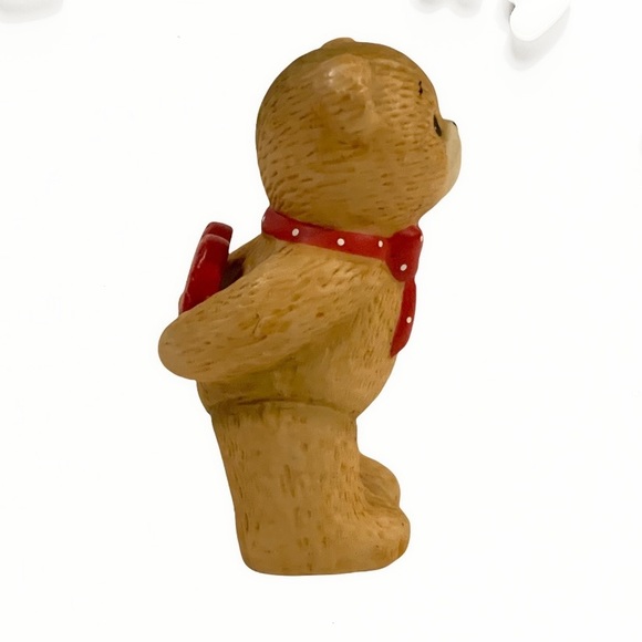 Figurine Porcelain Teddy Bear Collectible Figurine Miniature Bear - Picture 4 of 6